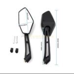UNIVERSAL MOTORCYCLE SIDE REAR VIEW MIRROR - Image 6