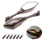 LED TURN SIGNAL INDICATOR MOTORCYCLE SIDE REAR VIEW MIRROR