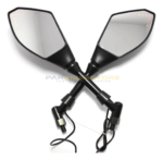LED TURN SIGNAL INDICATOR MOTORCYCLE SIDE REAR VIEW MIRROR - Image 3