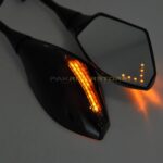 LED TURN SIGNAL INDICATOR MOTORCYCLE SIDE REAR VIEW MIRROR - Image 2