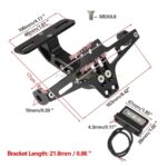 ADJUSTABLE CNC ALUMINUM TAIL TIDY (NUMBER PLATE BRACKET WITH LED LIGHT) - Image 7