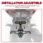 ADJUSTABLE CNC ALUMINUM TAIL TIDY (NUMBER PLATE BRACKET WITH LED LIGHT) - Image 2