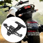 ADJUSTABLE CNC ALUMINUM TAIL TIDY (NUMBER PLATE BRACKET WITH LED LIGHT) - Image 3