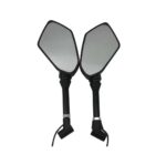 UNIVERSAL  MOTORCYCLE SIDE REAR VIEW MIRROR WITH LED - Image 2