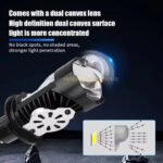 SUPER BRIGHT H4 LED PROJECTOR LENS - Image 6